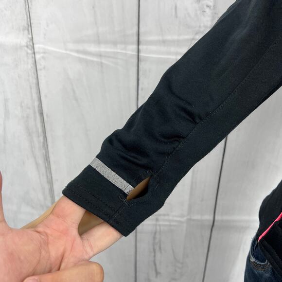 New Balance XS Womens Black Hot Pink Zip Up Hoodie Athletic Jacket - Picture 5 of 8